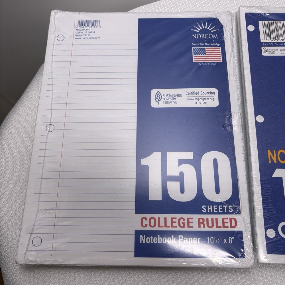 College Ruled Notebook Filler Paper - Picture 2 of 8
